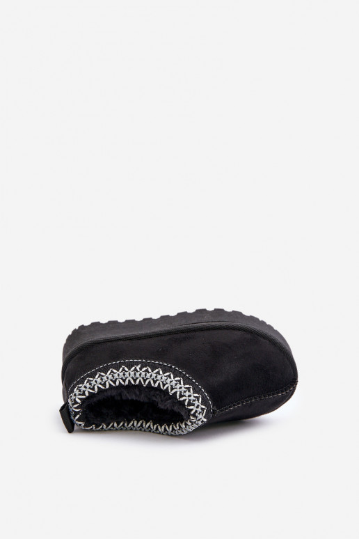 Kinderschneestiefel mit Plateau, isoliert mit Fell innen in schwarz Vilabria