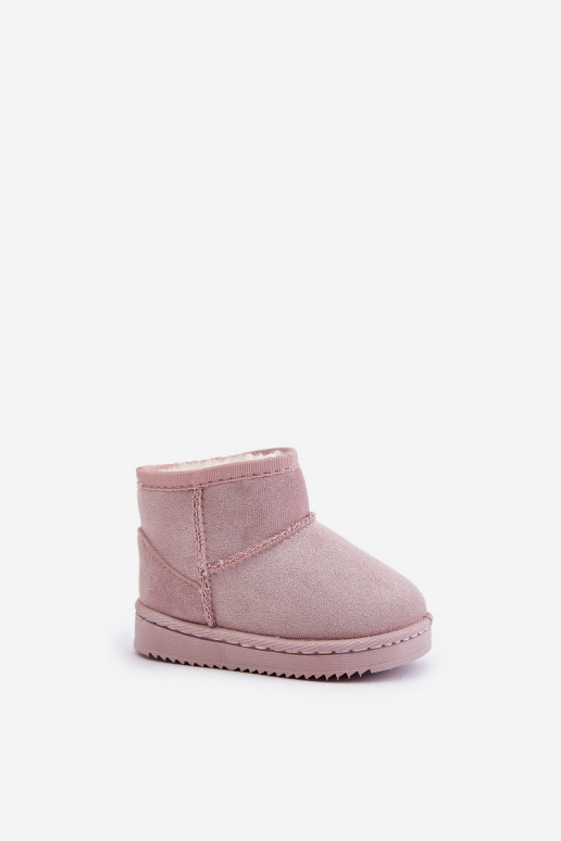 Warme Kinder-Winterstiefel rosa Gooby