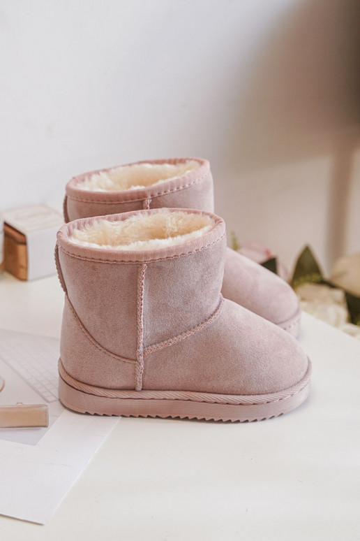 Warme Kinder-Winterstiefel rosa Gooby