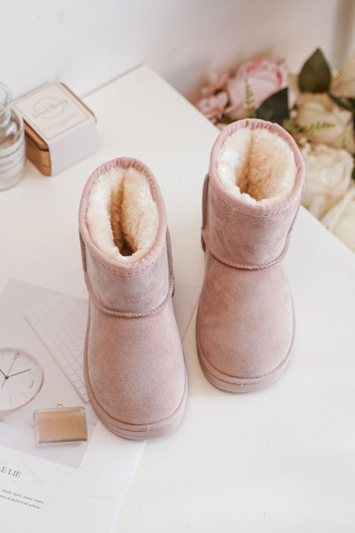 Warme Kinder-Winterstiefel rosa Gooby