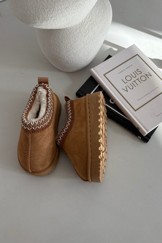 Schneestiefel KindischHaftem braune Farbe Prina