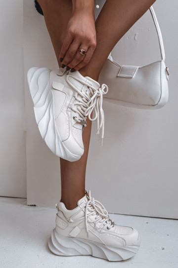 Sneakers Stilvollllschuhe Feminin Ermöglichtturleder GOE SS2N4037 Zgaszona Biel