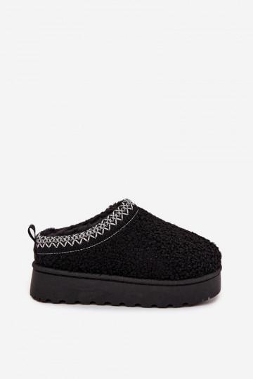 Kinder Schneestiefel für Jugendliche mit Fell Baranek in Schwarz Selathiel 2