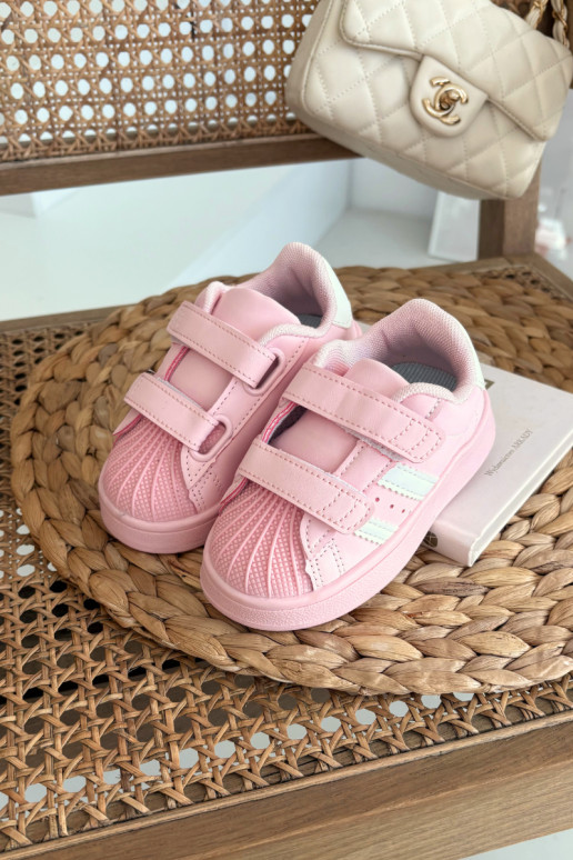 Kindersportschuhe Sneakers aus Kunstleder in Rosa, Renel