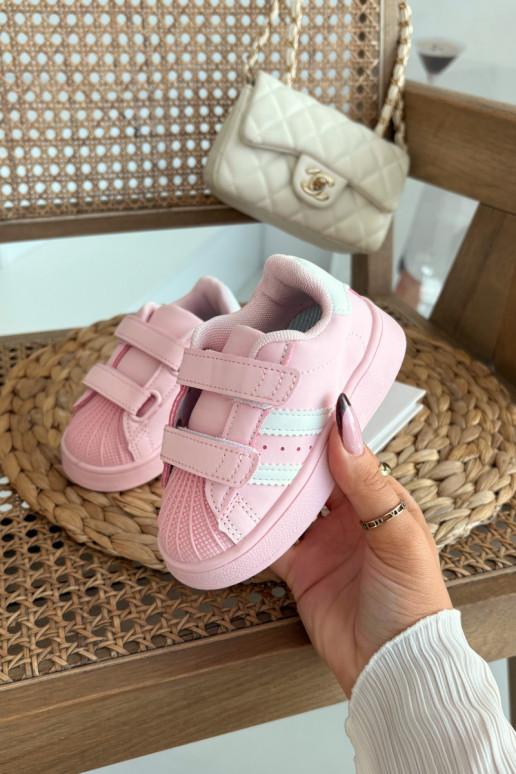 Kindersportschuhe Sneakers aus Kunstleder in Rosa, Renel