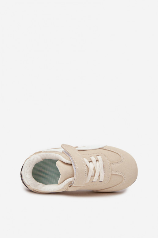 Kindersneaker mit Klettverschluss in Sandfarbe Perrin