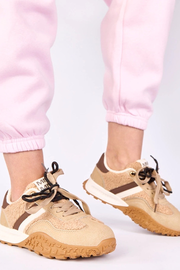 Sandfarbene Sneakers, warm... 2