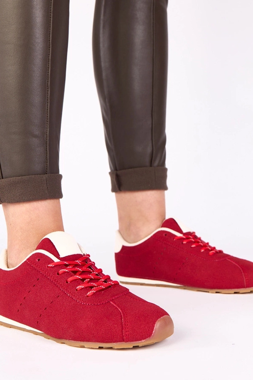 Rote Sneakers mit weißem Akzent Birna