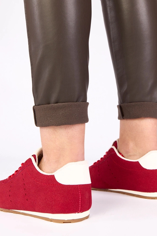 Rote Sneakers mit weißem Akzent Birna