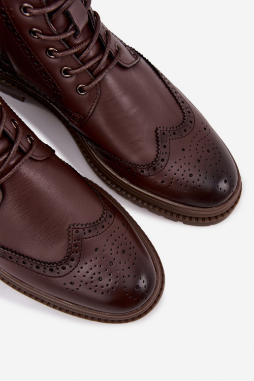 Haut Stiefel Männlich Lee Cooper LCJ-25-33-3960 braune Farbe