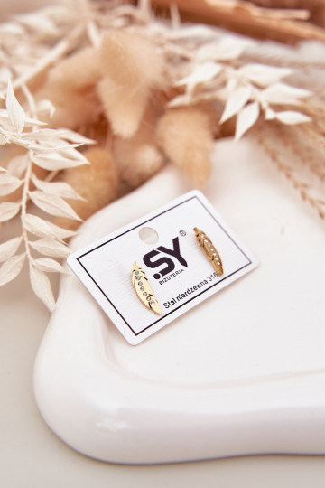 mit stilvollen Detailsi Listki mit blitzenden Augen Stal NierdzeZuna goldene Farbe 2