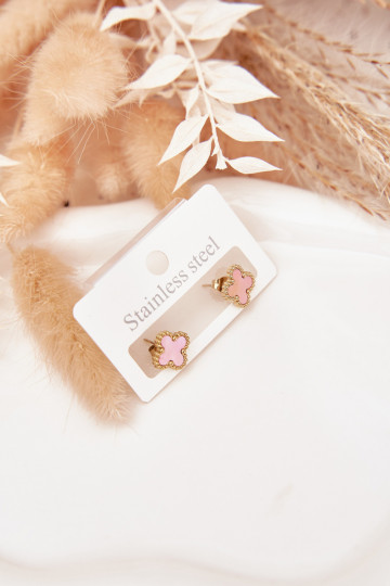 mit stilvollen Detailsi aus Edelstahl Gold-pinke Farbe