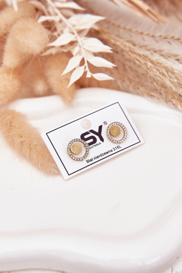 mit stilvollen Detailsi aus Edelstahl Kółka mit blitzenden Augen goldene Farbe 2