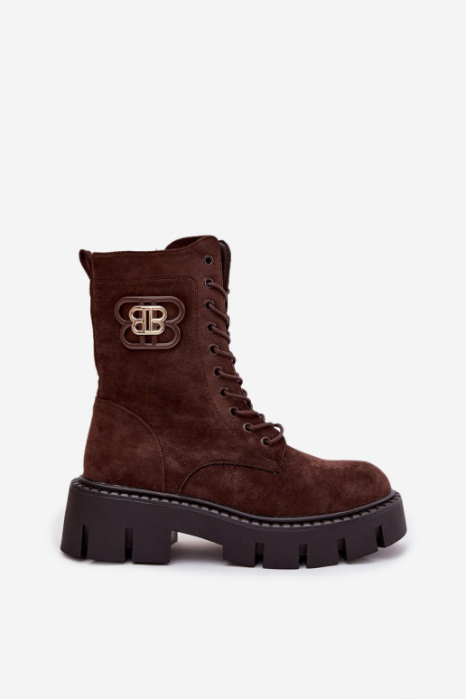 Stiefel INokrery Feminin Mit Dekorationen Element sich Zuarm laufen CzekoladoZue Ilyane