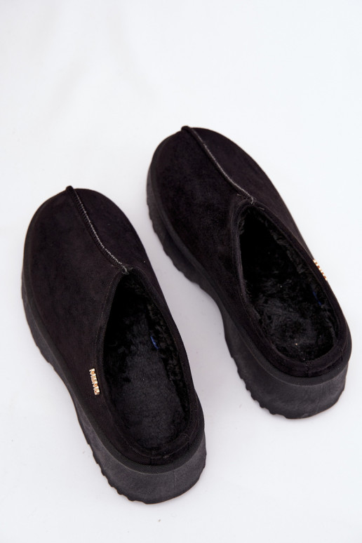 Schneestiefel Damentief mit einer Plattform schZuarze Farbe Yrenna