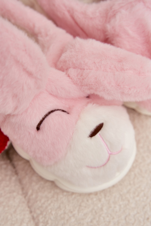 mit Pelzmantel Hausschuhe Feminin Hasen pinke Farbe Faylen