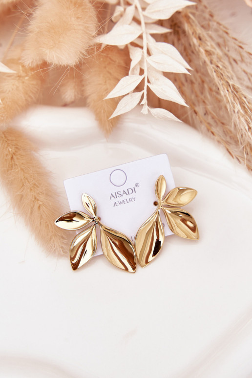 Groß mit stilvollen Detailsi Feminin Listki goldene Farbe