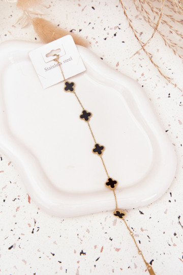 Ein Armband Mit Anhängern Stal NierdzeZuna Gold-SchZuarz 2