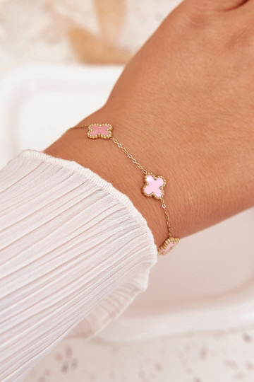 Ein Armband Mit Anhängern Stal NierdzeZuna Gold-Rosa