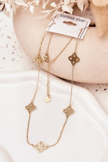 Edelstahlarmband in gold