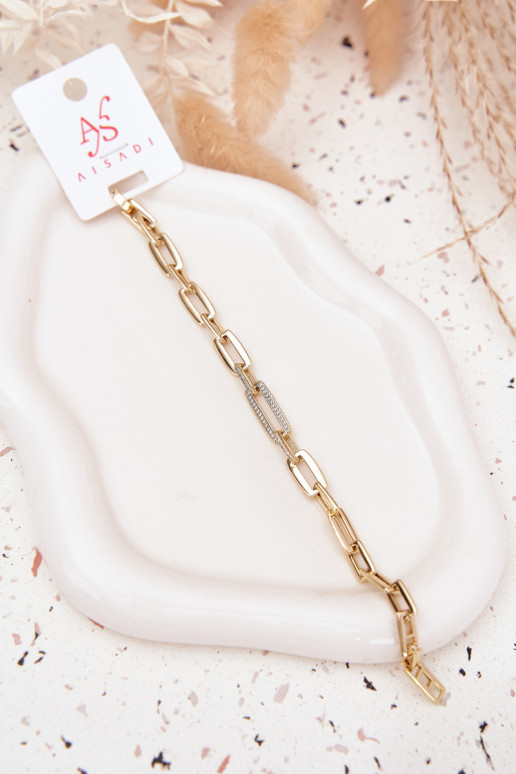 Ein Armband Feminin mit Ketten Aus Chirurgenstahl goldene Farbe