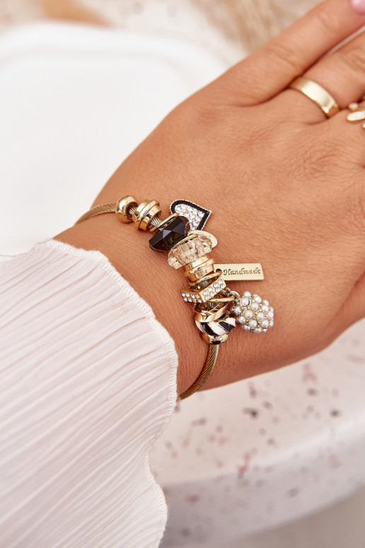 Ein Armband z ZaZuieszkami Charms goldene Farbe