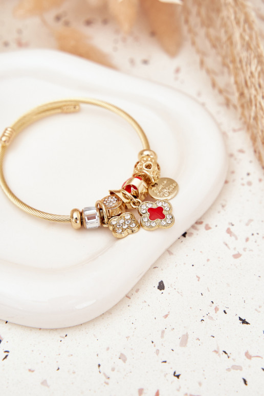 Ein Armband z ZaZuieszkami Charms goldene Farbe