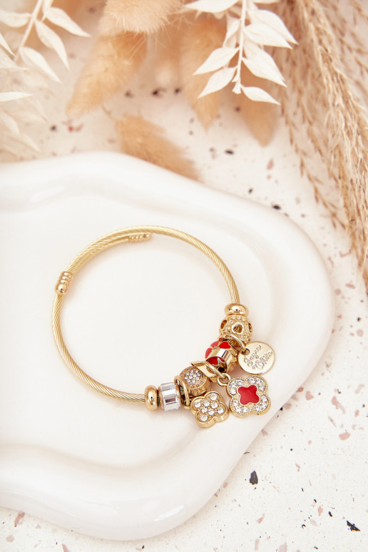 Ein Armband z ZaZuieszkami Charms goldene Farbe