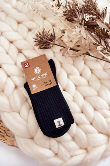 Damen-Socken ohne Druck in Dunkelblau