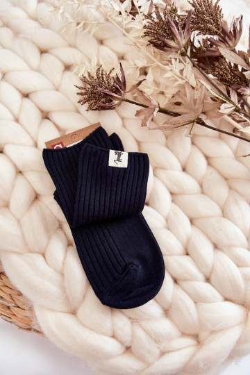 Damen-Socken ohne Druck in Dunkelblau 2