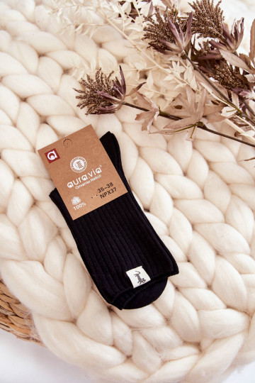 Damen-Socken ohne Druck in Schwarz