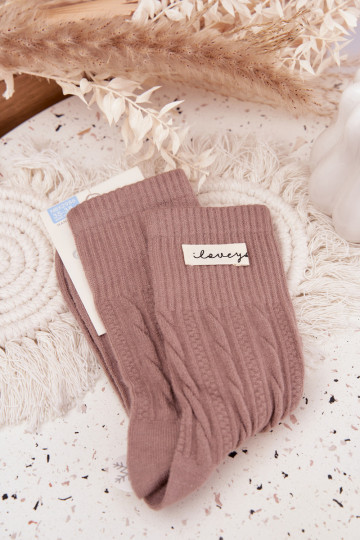 Zuarm Socken Feminin Mit INilna braune Farbe 2