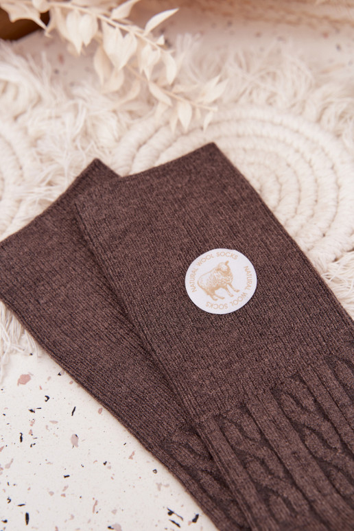 Długie INełniane Socken Feminin graue Farbe