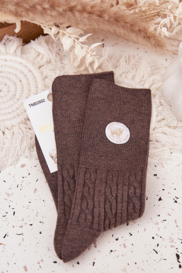 Długie INełniane Socken Feminin graue Farbe 2