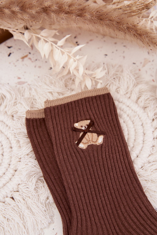 BaumZuollsocken mit Streifen Mit Bär CzekoladoZue