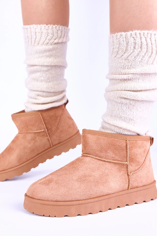 Braune Schneestiefel mit Fell Roelle