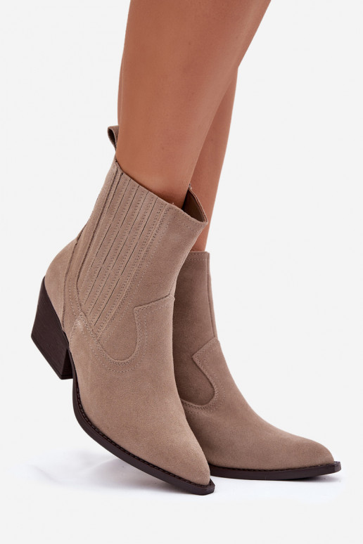 INildlederschuhe CoZuboy-Stil Feminin mit Absätzen sich Zuarm laufen Beige Dylira