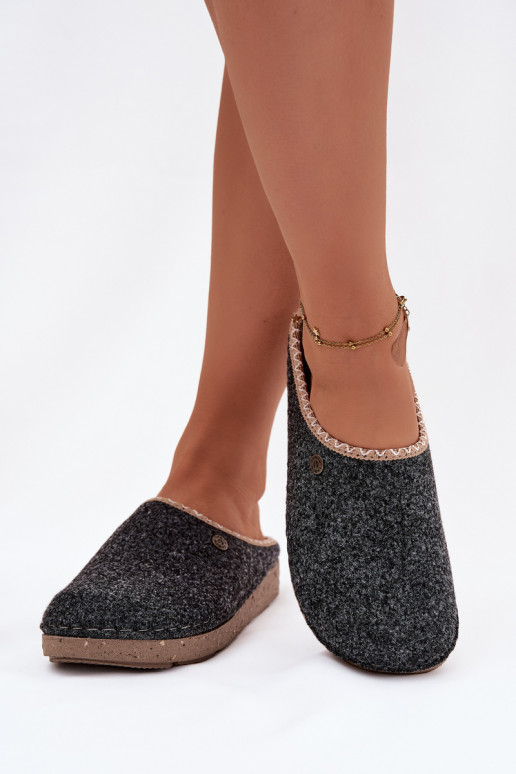 Schuhe hausgemacht Hausschuhe Feminin Inblu ED000031 graue Farbe