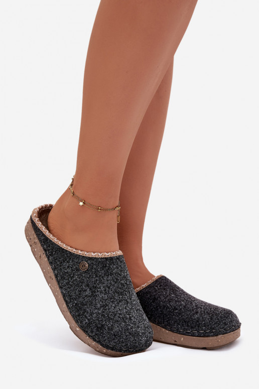 Schuhe hausgemacht Hausschuhe Feminin Inblu ED000031 graue Farbe