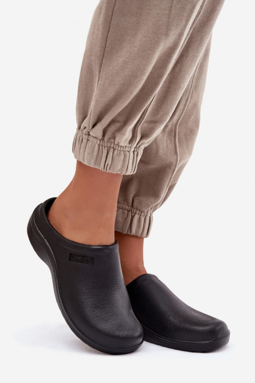 Leichte Hausschuhe Hausschuhe Verstopfungen Feminin schZuarze Farbe Parissa