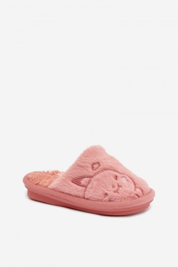 Rosa Kinderschuhe mit Fell Norene