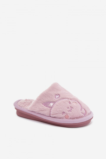 Violette Kinderschuhe mit Fell Norene
