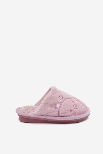Violette Kinderschuhe mit Fell Norene 2