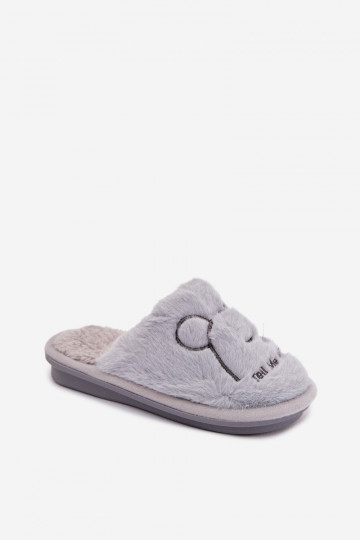 Blaue Kinderschuhe mit Fell Norene
