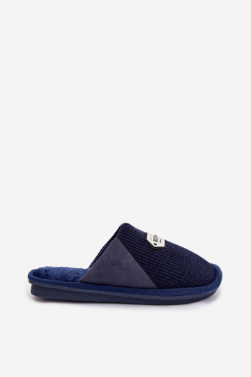Dunkelblaue Herrenschuhe mit Zunge Presine 2