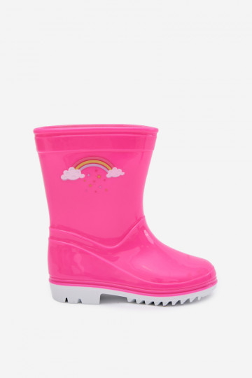 Gummistiefel Kindisch pinke Farbe Esalina 2