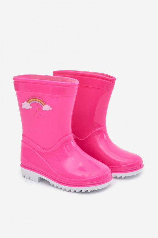 Gummistiefel Kindisch pinke Farbe Esalina