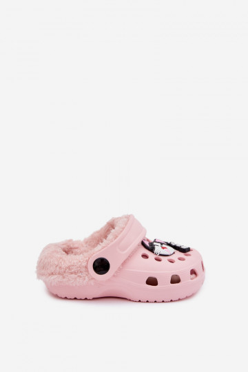 Kinder warme Hausschuhe mit Fell innen, rosa „Cerelle" 2