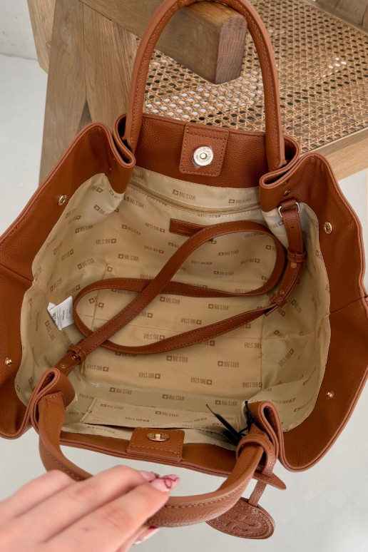 Damenhandtasche Käufer aus Öko-Leder Big Star SS574004 braune Farbe