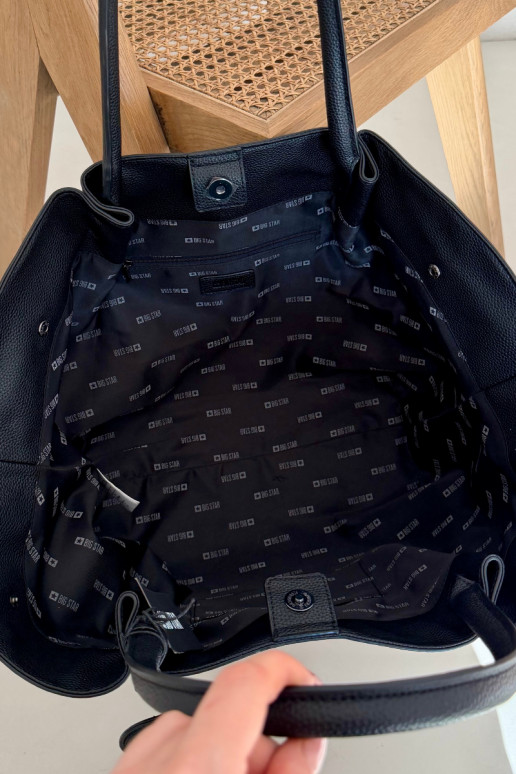 Große Damenhandtasche Big Star SS574005 schwarze